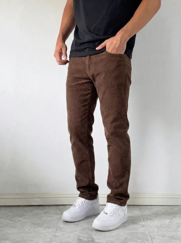 Brązowe Spodnie Slim Oldschool 90s 00s Vintage Old Money Swag