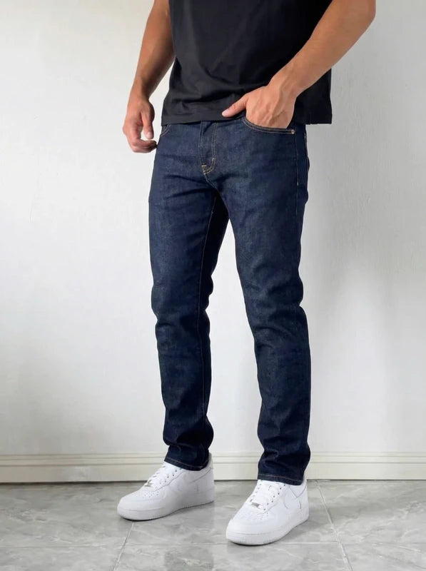 Slim Fit Spodnie Jeansowe Raw Denim Swag Uk Klasyczne Japan Style