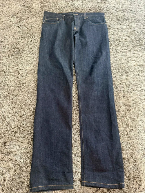 Slim Fit Spodnie Jeansowe Raw Denim Swag Uk Klasyczne Japan Style