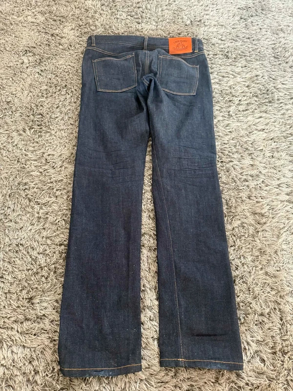 Slim Fit Spodnie Jeansowe Raw Denim Swag Uk Klasyczne Japan Style