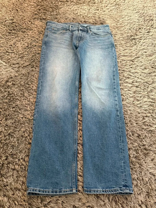 Spodnie Slim Jeansowe Proste Klasyczne Męskie Swag Klasyczne